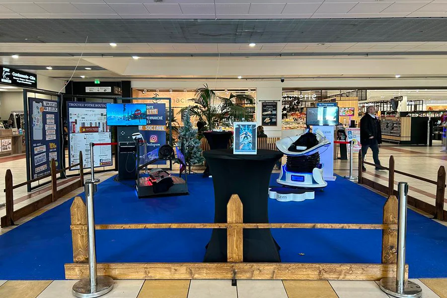Simulateur snowboard VR By Evos au centre E.Leclerc de Rouffiac-Tolosan