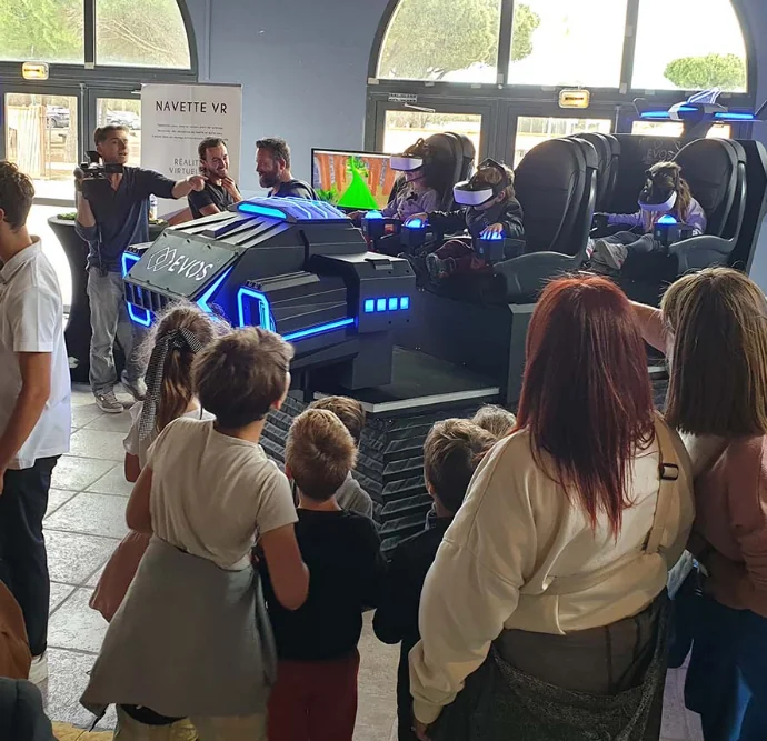 Animation en réalité virtuelle lors d'un événement d'entreprise By Evos