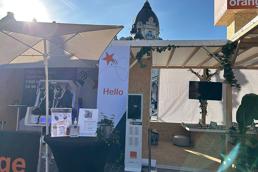 Animation VR Double360 sur le stand Orange à la Braderie de Lille
