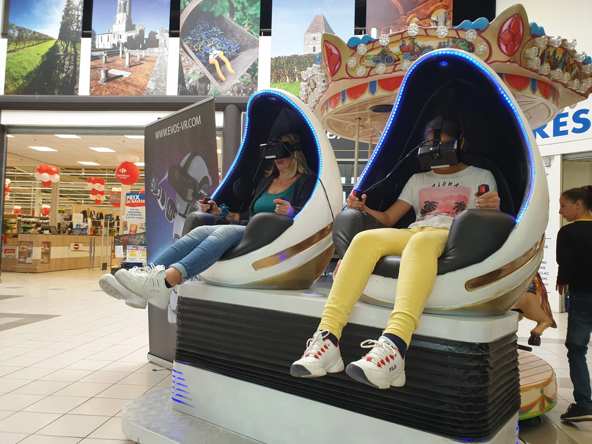 Simulateur montagnes russes VR 2 places