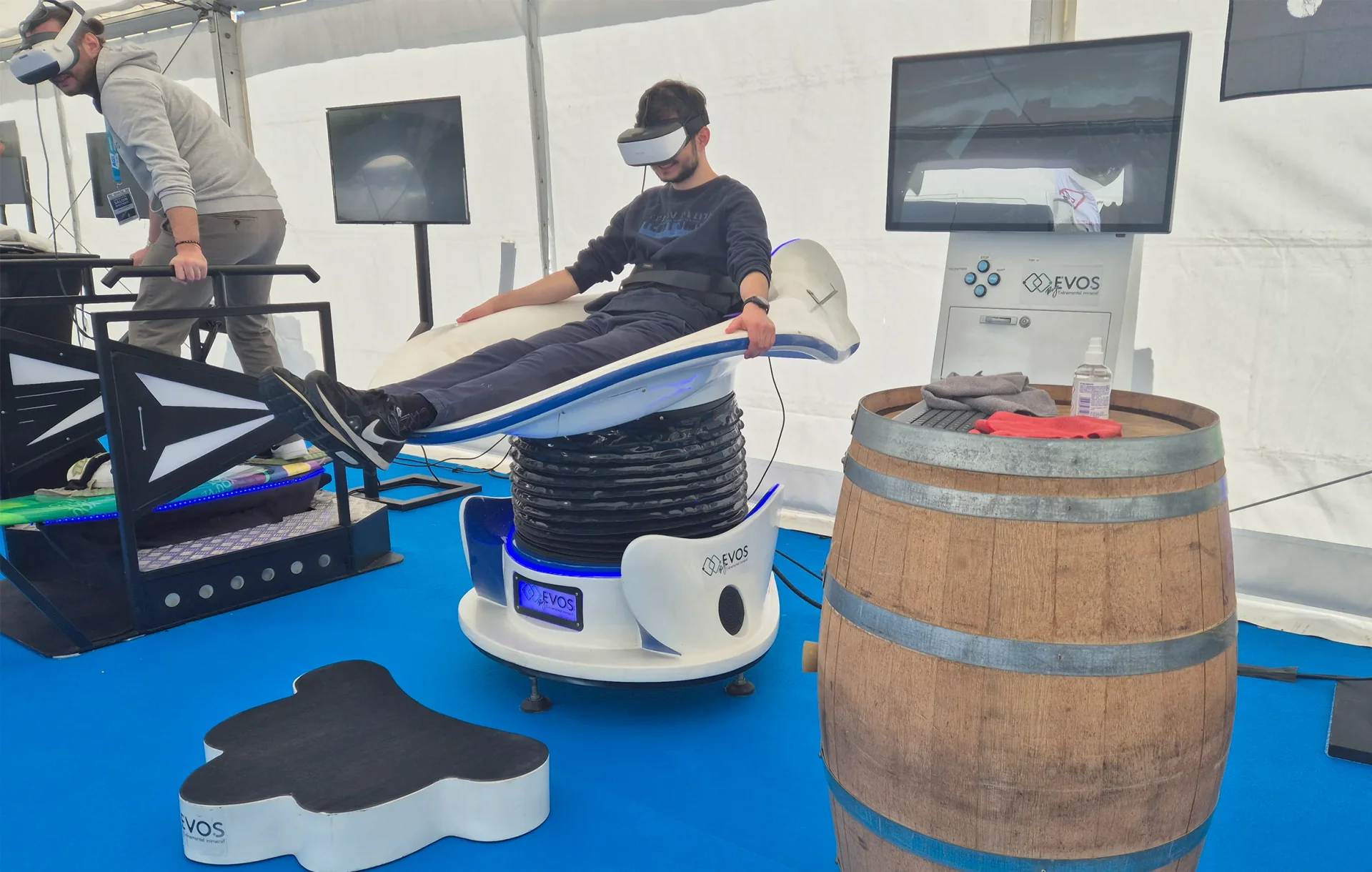 Simulateurs VR surf et kayak au Salon Nautique d'Arcachon