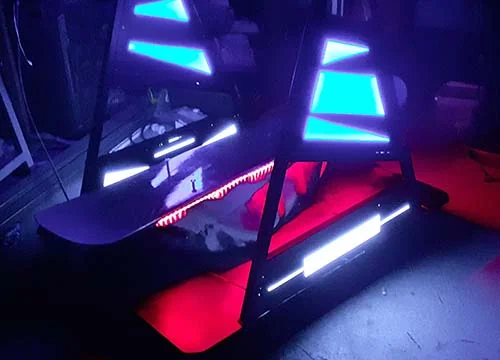 Simulateur snowboard VR By Evos lors d'une animation événementielle